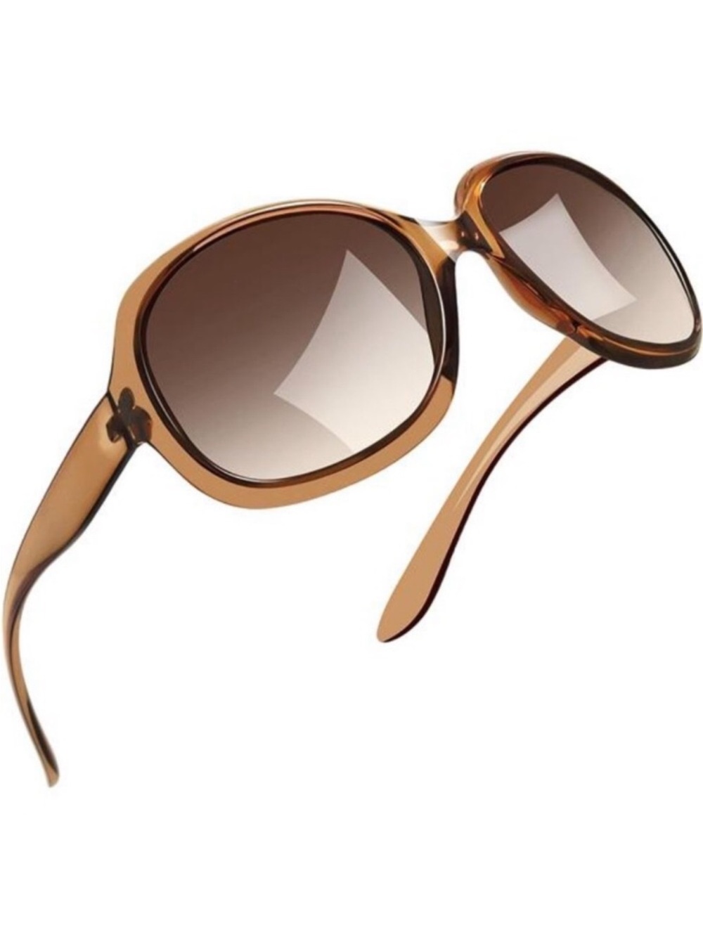 Polarized Sunglasses Womens Trendy B04-brown/Brown Gradient